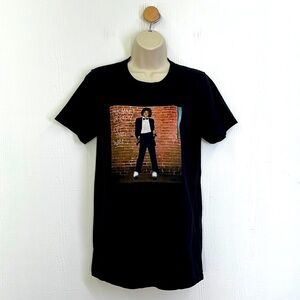 Michael Jackson - Off The Wall Michael Jackson Graphic Short Sleeve T Shirt SM